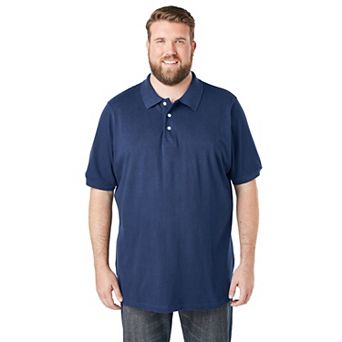 KingSize Men's Big & Tall Shrink-Less Classic Cotton Polo Shirt
