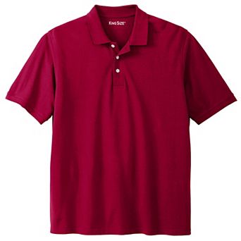 KingSize Men's Big & Tall Shrink-Less Classic Cotton Polo Shirt