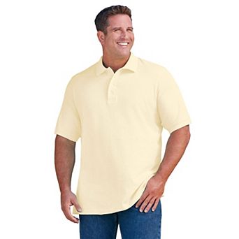 KingSize Men's Big & Tall Shrink-Less Classic Cotton Polo Shirt