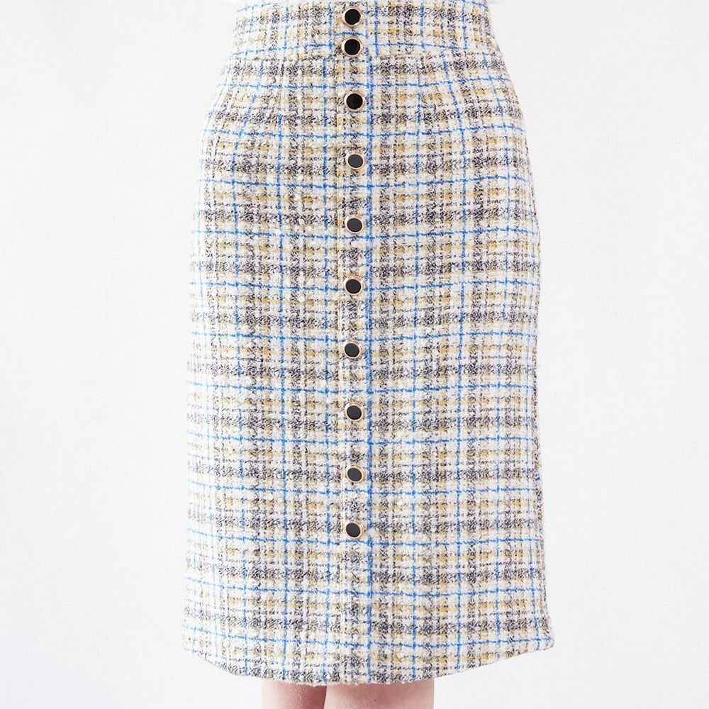 スカート Mix tweed Pencil skirt M laubeblanc Mix tweed Pencil skirt – L'AUBE BLANC