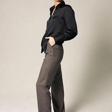 Elegance Silk Shirt In Black