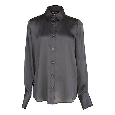 Elegance Silk Shirt In Black