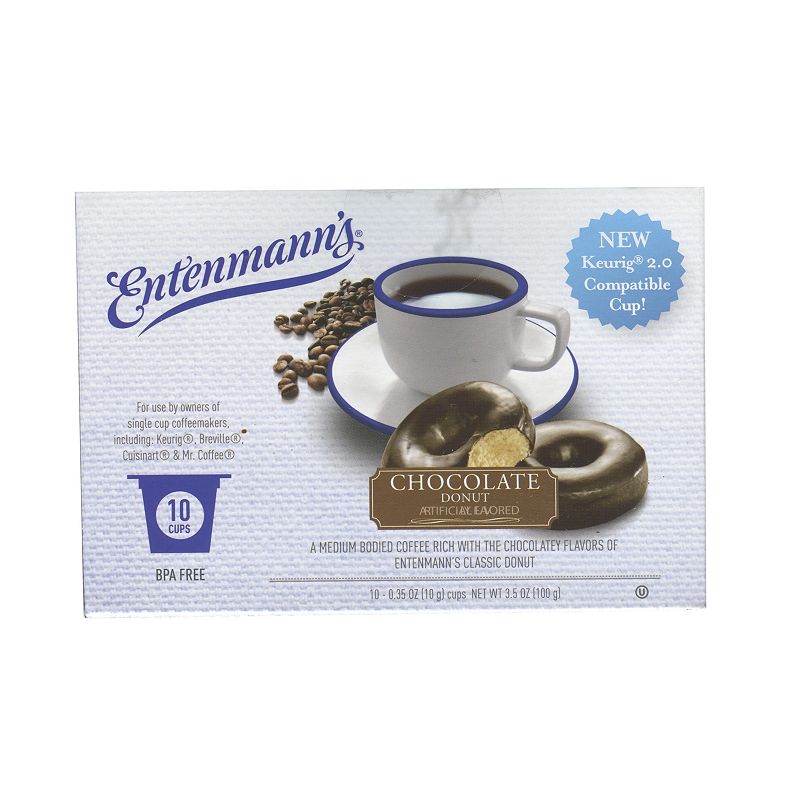 Entenmann's Single Serve Coffee Keurig® K-Cup® Pods 10-Count, Brown Donut