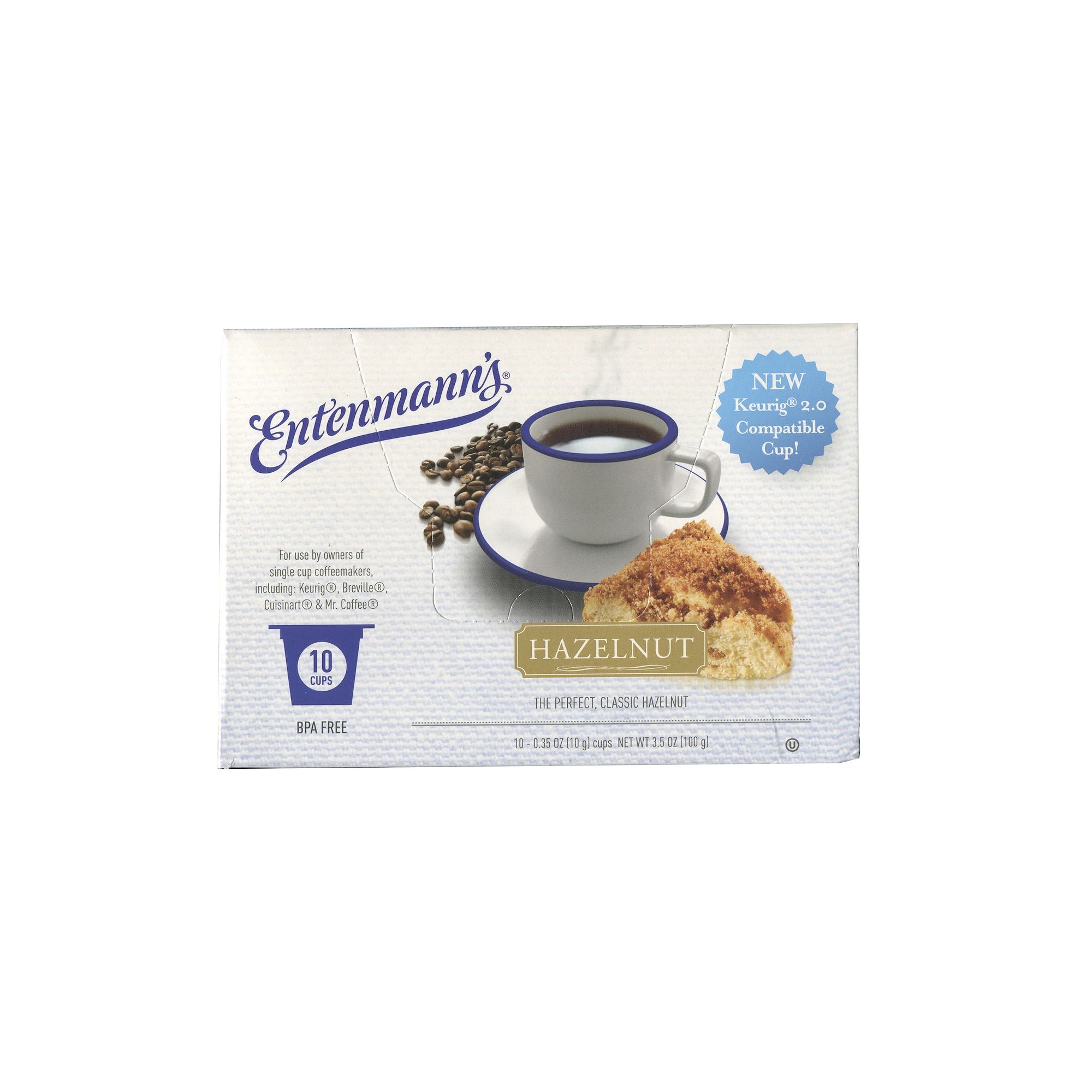 Entenmanns Single Serve Coffee Keurig® K-Cup® Pods 10-Count, Hazelnut