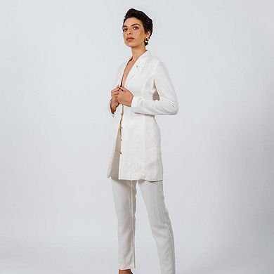 White Tailoring Slim Pants