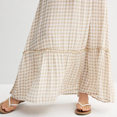 Juniors' SO Tiered Maxi Skirt