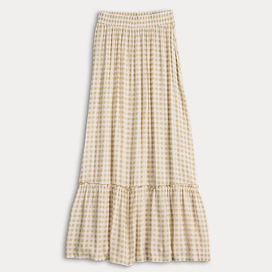 Juniors' SO Tiered Maxi Skirt