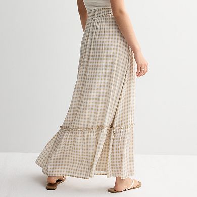 Juniors' SO Tiered Maxi Skirt