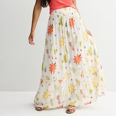 Juniors' SO® Tiered Maxi Skirt