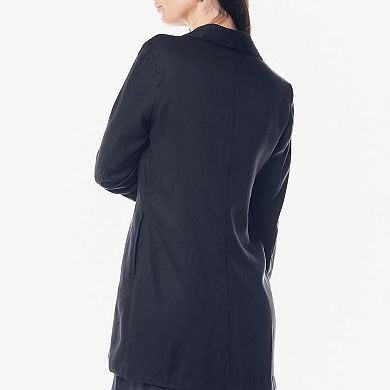 The Grace Long Blazer Dress In Black