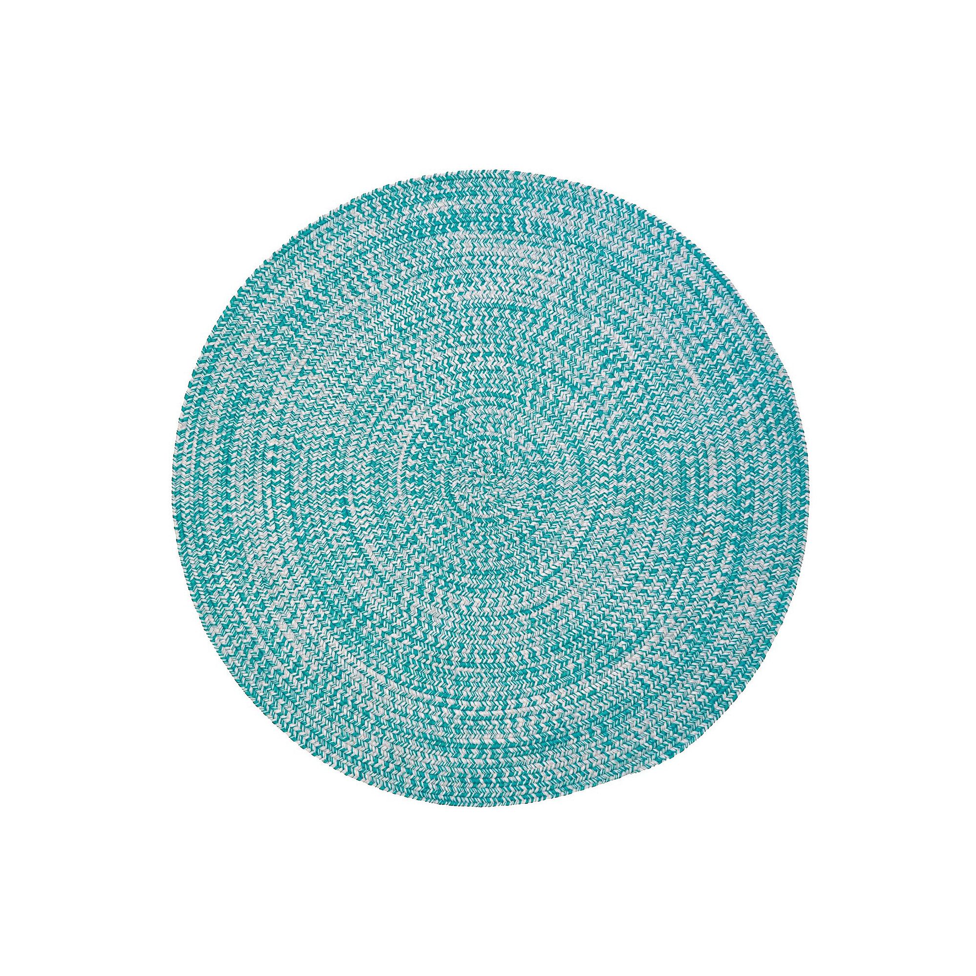 Colonial Mills Madeira Multi Round Area Throw Rug, Aquaberry