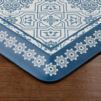 Martha Stewart Comfort Anti-Fatigue Strie Medallion Tile Standing Mat