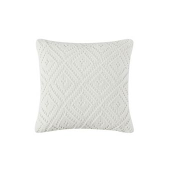 Peri Crochet Diamond Decorative Throw Pillow