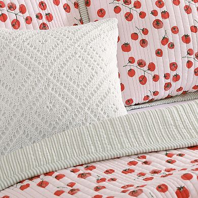 Peri Crochet Diamond Decorative Throw Pillow