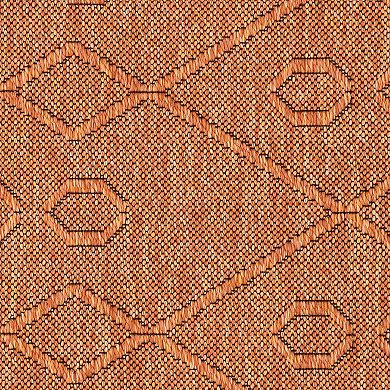 KHL Rugs Alma Aliana Diamond Pattern Washable Area Rug