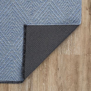 KHL Rugs Alma Alice Chevron Pattern Washable Area Rug