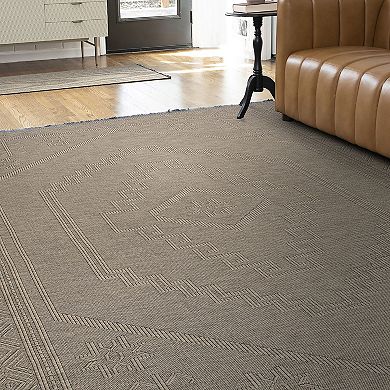 KHL Rugs Alma Amina Medallion Pattern Washable Area Rug