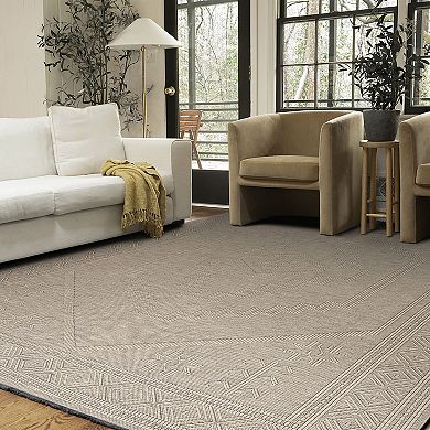 KHL Rugs Alma Amina Medallion Pattern Washable Area Rug