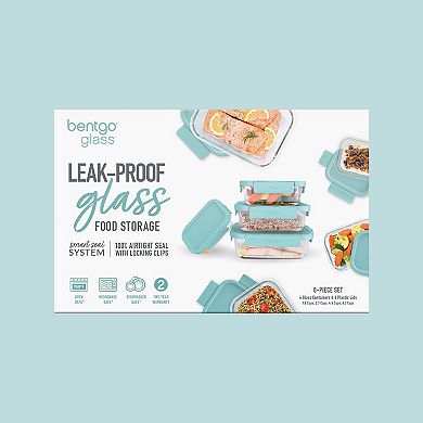 Bentgo 8-Piece Leak-Proof Glass Food Storage Set