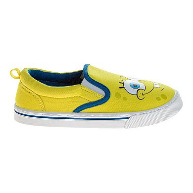 SpongeBob SquarePants Patrick and SpongeBob Slip On Low Top Boys' Canvas Sneakers