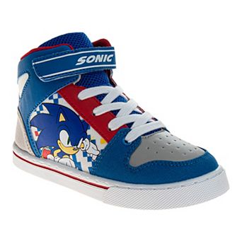 Sonic The Hedgehog Hook and Loop High Top Boys' Canvas Sneakers