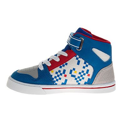 Sonic The Hedgehog Hook and Loop High Top Boys' Canvas Sneakers