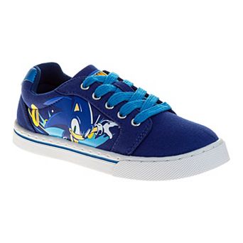 Sonic The Hedgehog Lace Up Low-Top Vintage Casual Boys' Canvas Sneakers