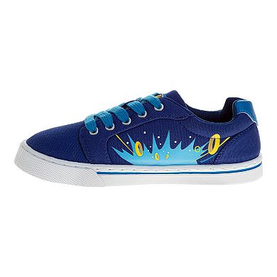 Sonic The Hedgehog Lace Up Low-Top Vintage Casual Boys' Canvas Sneakers