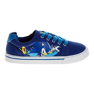 Sonic The Hedgehog Lace Up Low-Top Vintage Casual Boys' Canvas Sneakers