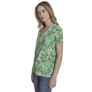 Women's Nautica Short Sleeve V-Neck Top