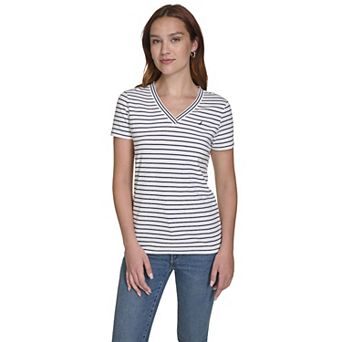 Women's Nautica Short Sleeve V-Neck Top