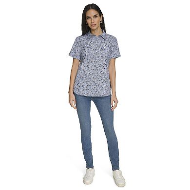 Women's Nautica Short Sleeve Camp Shirt