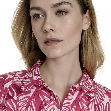 Women's Nautica Roll Tab Button Down Shirt