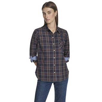 Women's Nautica Roll Tab Button Down Shirt