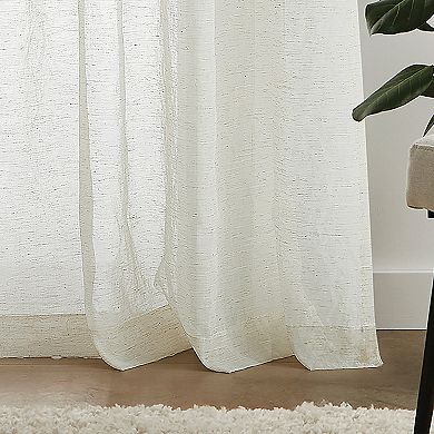 Martha Stewart 2-Piece Macrame Poletop Curtain Panel Set