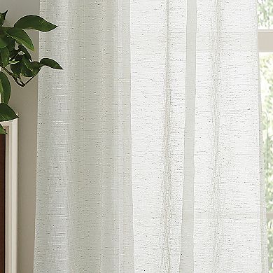 Martha Stewart 2-Piece Macrame Poletop Curtain Panel Set