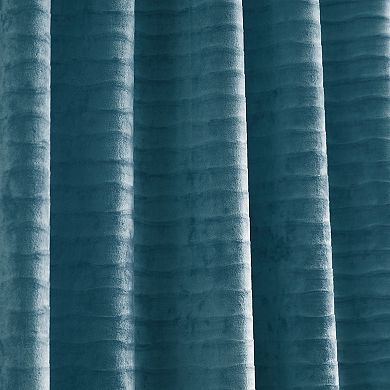 Martha Stewart 2-Piece Wave Embossed Room Darkening Curtain Panel Set
