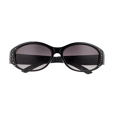 Women's Nine West Plastic Oval Sunglasses