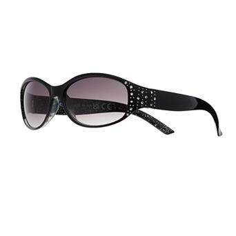 Women's Nine West Plastic Oval Sunglasses