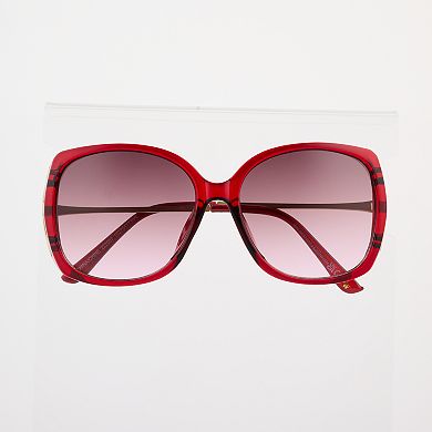 Women's Nine West Plastic Square Trendy Sunglasses