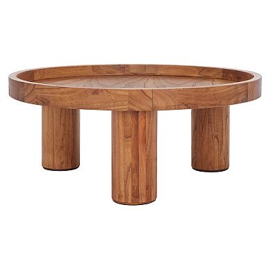 Safavieh Meek Round Tray-Style Coffee Table