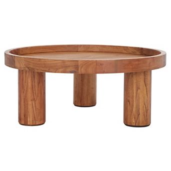 Safavieh Meek Round Tray-Style Coffee Table