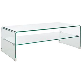 Safavieh Brioni Tempered Glass Coffee Table