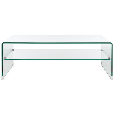 Safavieh Brioni Tempered Glass Coffee Table
