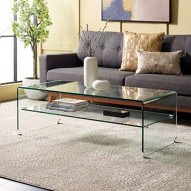Safavieh Brioni Tempered Glass Coffee Table