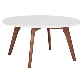 Safavieh Syrio Round Marble Coffee Table