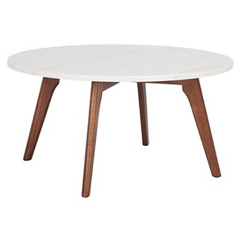 Safavieh Syrio Round Marble Coffee Table