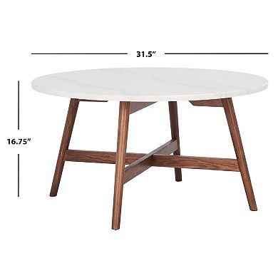 Safavieh Maja Round Marble Coffee Table