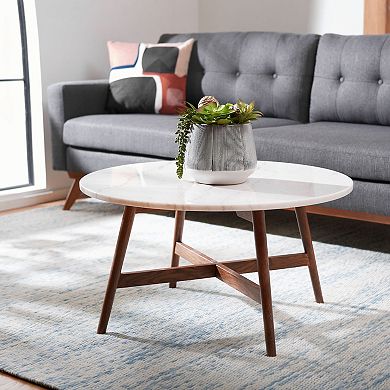 Safavieh Maja Round Marble Coffee Table