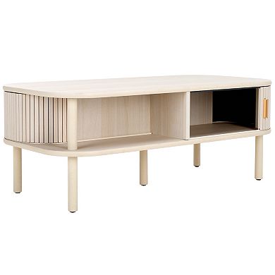 Safavieh Tealla 2 Tambour Door Coffee Table